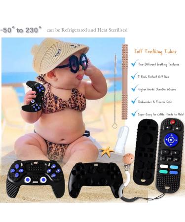 Montessori Remote Control & Game Controller Teething Toys for Babies 6-12 Months - 6 PCS - Buy Online on SooperMarket.com