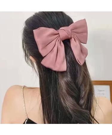 Shop Pink Bow Hair Clips for Women & Girls | French Large Hair Bows - International Shipping - Buy Online on SooperMarket.com