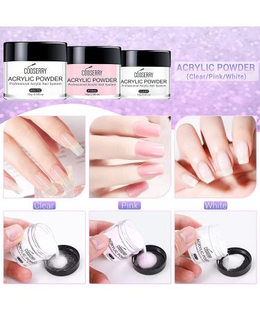 Cooserry 48 Colors Acrylic Nail Kit with Monomer - Professional Starter Set for Beginners - Nail Powder, Liquid, Primer Included - Buy Online on SooperMarket.com
