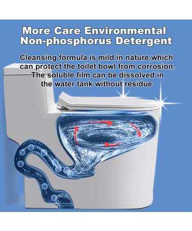 KIISIISO 54-Pack Toilet Bowl Cleaner Tablets for Commercial & Household Use - Blue, Multipurpose, Drop-in Tank Deodorizers - Buy Online on SooperMarket.com