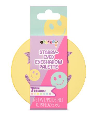 iscream Starry Eyed Smile 7-color Eyeshadow Collection with Mirror in Round Pallette