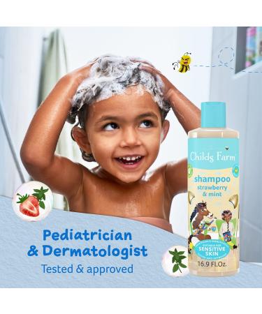 Childs Farm Kids Shampoo | Dry Sensitive Eczema-prone Scalp | Strawberry & Mint | 16.9 fl oz - Buy Online on SooperMarket.com