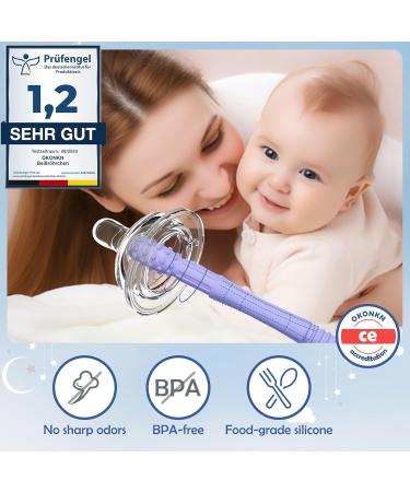 Okonkn 5-Piece Baby Bite Tube Set | BPA-Free Silicone Teething Rings for Boys & Girls (0-12 Months) - Safe Teething Aid - Buy Online on SooperMarket.com