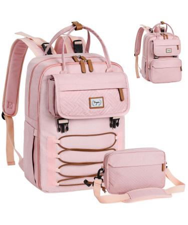 Tonyee wrap backpack backpack- removable cross body bottle diaper bag travel essentials baby bag with diaper pad stylish diaper bag for mom/papa-rosa