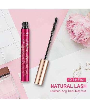 4D Magic Silk Fiber Lash Mascara - Waterproof & Hypoallergenic for Thicker, Long-Lasting, and Curly Eyelashes - Buy Online on SooperMarket.com