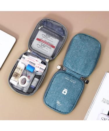 Rnhdly 2-Piece Travel Pharmacy Bag | Waterproof Mini First Aid Bag for Medication Emergency Essentials | Portable & Compact for Office Travel & Camping - Buy Online on SooperMarket.com
