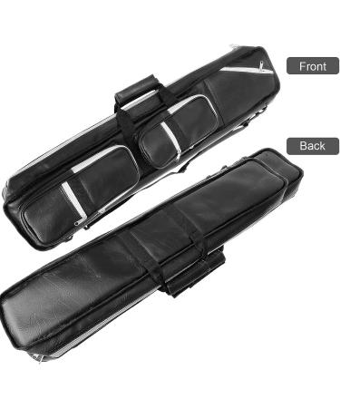 ICZW 4x8 Pool Cue Case - Leatherette Soft Cue Bag for 4 Butt 8 Shaft Billiard Sticks (Black) - Buy Online on SooperMarket.com