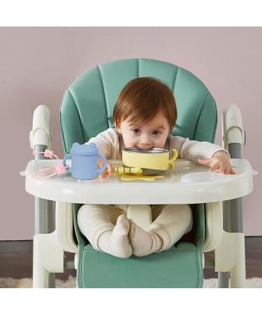 Vicloon Silicone Toy Clip 2Pcs - Food Grade Pacifier & Sippy Cup Straps | Adjustable Stroller & Baby Toy Anti-Drop Chain - Bear-Pink/Apricot - Buy Online on SooperMarket.com