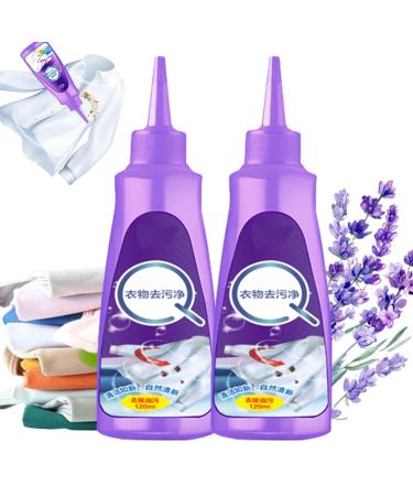Active Enzyme Laundry Stain Remover Purple Bottle - White Shirt Guardian Graceiful Stain Remover Symtmetry Laundry Stain Remover Enzyme Stain Remover for Clothes (2PCS)