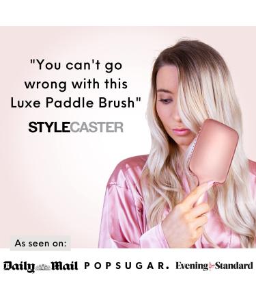 Paddle Brush for Detangling & Styling - Professional Large Hairbrush for All Hair Types - Rose Gold Black by Lily England - Buy Online on SooperMarket.com