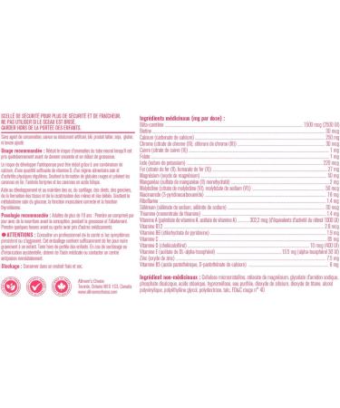 Prenatal Vitamins with 1000mcg Folate Folic Acid Prepares You for Conception and Childbearing 23 Vitamins and Minerals Includes Iron Calcium Vitamin D Biotin 90 Days Supply - Allmom's Choice - Buy Online on SooperMarket.com