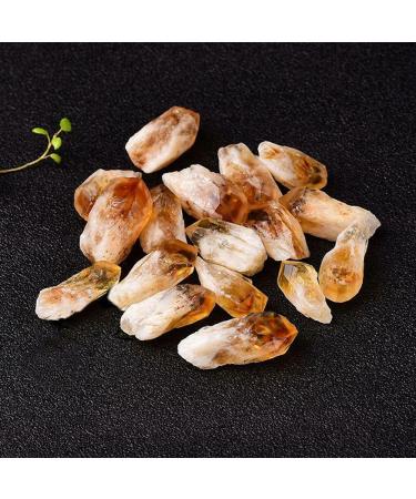 Natural Crystal Rough CrystalDecoration Natural Brazilian Rough Citrine Point Ore Raw QuartzCrystals Stones Jewelry Specimen Collection Home Decor Home Decor Beautiful Gifts (Size : 100g)