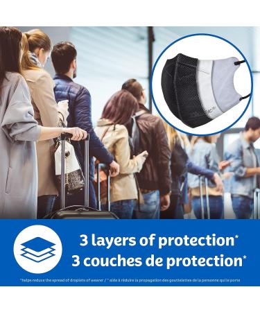 Kleenex Ultra Pro 3-Layer Face Mask (Pack of 15) Dermatologically Tested Soft Elastic Ear Loop Adjustable Nose Clip Black Ultra Pro ct - Buy Online on SooperMarket.com