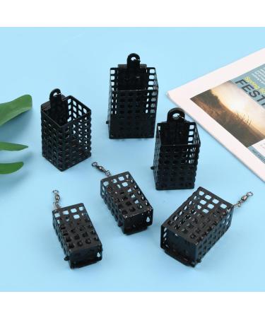 Anseom 6-Piece Metal Fishing Feeder Basket Set | Lead-Free Forage Baskets with Weights (10g 20g 40g 50g 60g) - Ideal for International Shipping - Buy Online on SooperMarket.com