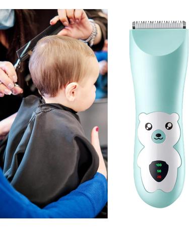 Ultra Quiet Baby Hair Clipper - Cordless Waterproof Rechargeable Trimming with Cartoon Design & 2 Guide Combs - Buy Online on SooperMarket.com