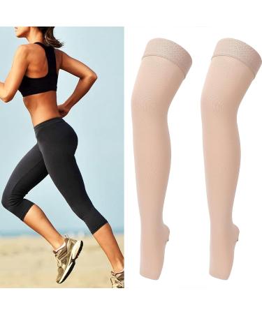 High Compression Breathable Elastic Compression Socks - X-Large Open Toe Stockings for Outdoor Sports - Buy Online on SooperMarket.com