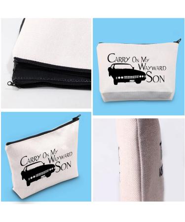 Carry On My Wayward Son Makeup Bag - Perfect for Fans | Shop Internationally - Buy Online on SooperMarket.com