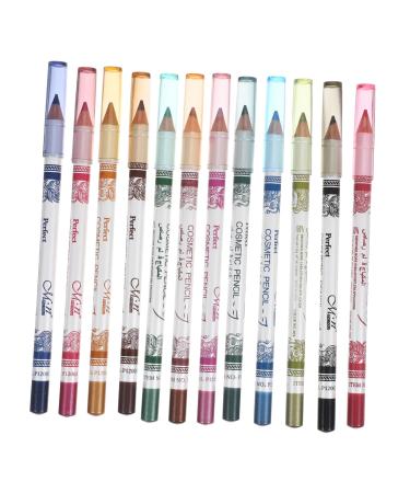 Beavorty 24 pcs color eyeliner colored eyeliner pencils Colored Eye Liner Pencils set mousse eye shadow 1 count (Pack of 1) Colorfulx2pcs