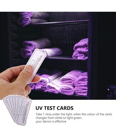 TEHAUX UV Discoloration Detection Cards - 20Pcs | Test Strips for UVA UVB Devices & Phone Cleaner | Multifunction Testing Supplies | UV Test Papers - Buy Online on SooperMarket.com