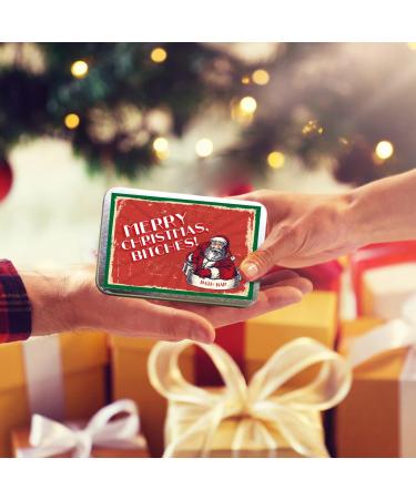 Gears Out Merry Christmas Btches Bath Bar - Funny Santa Soap | Novelty Chocolate Bath Soap for Women - Handcrafted in the USA - Buy Online on SooperMarket.com