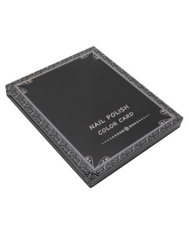 Nail Tip Display Book Magnetic Closure Nail Color Card Book Reusable Portable for Nail Salons for Nail Art Works Display