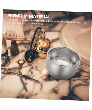 Angoily Double-Walled Stainless Steel Shaving Cup Set - Premium Korean Foam & Razor Tools for Men - Buy Online on SooperMarket.com