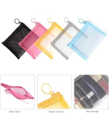 Patu Mini Zipper Mesh Bags Size S / A7 5 Pieces - Beauty Makeup Lipstick Organizer & Travel Kit Pouch - Buy Online on SooperMarket.com
