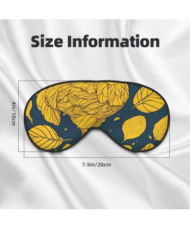 Yellow Leaves Chicken Soft Sleep Eye Mask - Breathable Female Eye Patch for Travel & Relaxation - Buy Online on SooperMarket.com
