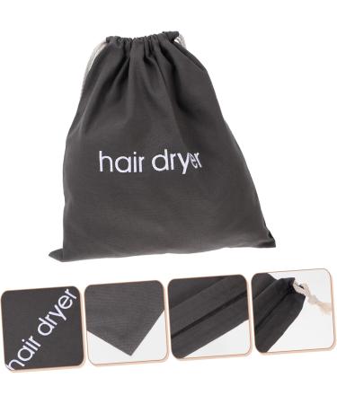 BELLIFFY 1pc Hair Dryer Storage Bag Storage Bags for Travel Hairdryer Bag for Women Travel Hair Dryer Canvas 33.00X30.00X0.50CM Dark Grey - Buy Online on SooperMarket.com