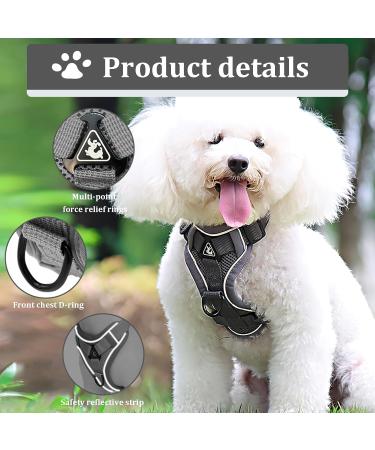 Fineasy Adjustable Cat Leash & Dish Set - Safe Cat Harness for Cats & Kittens - Grey Small - Buy Online on SooperMarket.com