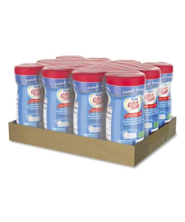 Coffee-Mate French Vanilla Powdered Creamer 15 Oz Canister 12/Carton - Non-Dairy | 35775Ct - Buy Online on SooperMarket.com