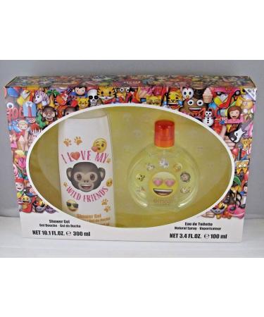 Emoji I Love My Wild Friends 2 Piece Gift Set for Kids