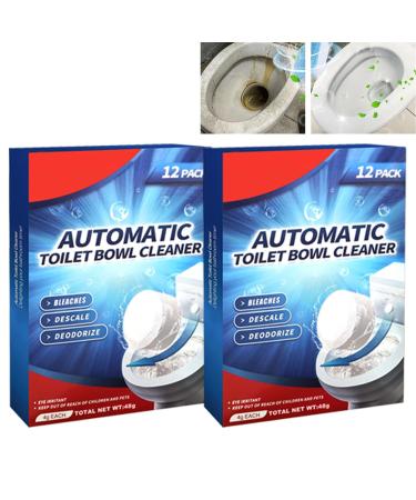 Toilet Bowl Cleaning Tablets Bright Toilet Cleaning Tablets Bright Toilet Cleaner Deep Cleaning Toilet Active Tablets Toilet Limescale Remover Strong Deep Cleaning Foam Action Tabs 2 boxes