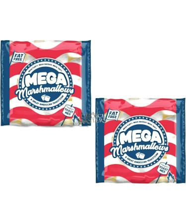 Mega Marshmallow & 2 Extendable Roasting Forks - Giant Extra Tasty Extra Fluffy Extra Large Fat Free Smores Roasting Mega Marshmallow - American Brand 1.1kg - Buy Online on SooperMarket.com