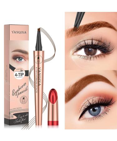 Anifer Liquid Microblading Smoke Gray Waterproof Eyebrow Pencil - Long-Lasting & Natural 4-Point Fork-Tip Pen (Smoke Gray 3) - Buy Online on SooperMarket.com