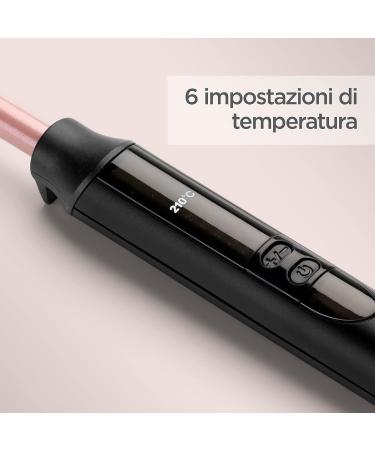 BaByliss 10mm Curling Wand C449E - Quartz-Ceramic Curling Iron for Tight Afro Curls | Pink & Black International Shipping Available - Buy Online on SooperMarket.com