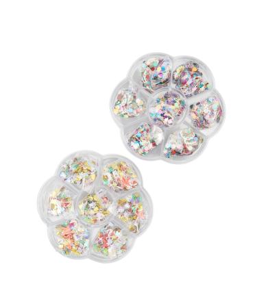 Clay Nail Glitter Delicate and Elegant Christmas Nail Slice Shiny and Cute for Party