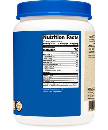 Nutricost Organic Coconut Milk Powder 2LB - Non-GMO & Certified Organic - Buy Online on SooperMarket.com