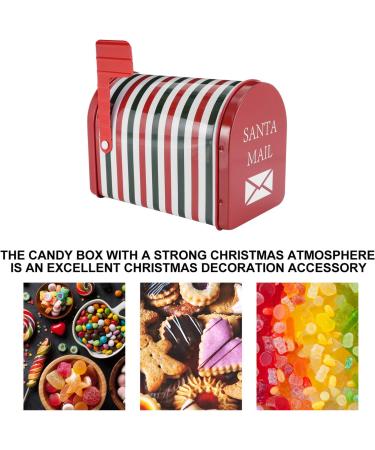 Cabilock Christmas Cookie Tins Mail Box Candy Box Empty Cookie Tins Xmas Metal Gift Box for Holiday Party Cookies Candy Tea Food Assorted Color - Buy Online on SooperMarket.com