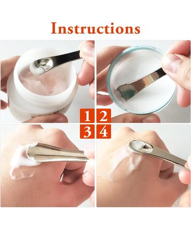 WLLHYF Mini Metal Makeup Spatula Skin Care Cosmetic Spoon Reusable Applicator Beauty Scoop for Facial Cosmetic for Face Mask Cream Lotions Moisturizers 1 Gold+1 Silver+1 Rose gold - Buy Online on SooperMarket.com