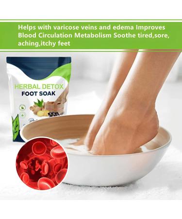 Oveallgo Herbal Detox Foot Soak Beads Oveallgo Herbal Detox Foot Soak Beads herbal detox cleansing foot soak beads Improves Blood Circulation (1Pack) - Buy Online on SooperMarket.com