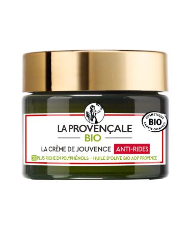 La Proven ale - La Creme de Jouvence Anti-Wrinkle - Organic Face Care - AOC Provence - for All Types of Skin - Even Sensitive - 50 ml