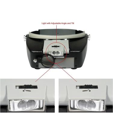 SE MH1047L Illuminated Bino Head Magnifier 3 Lens Powers: 1.6X 1.6X 4X - Buy Online on SooperMarket.com
