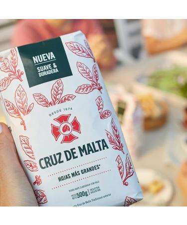 Cruz de Malta Yerba Mate Tradicional 1.5kg (500g x 3) - Premium Argentine Mate Tea - 24 Month Aged - Buy Online on SooperMarket.com