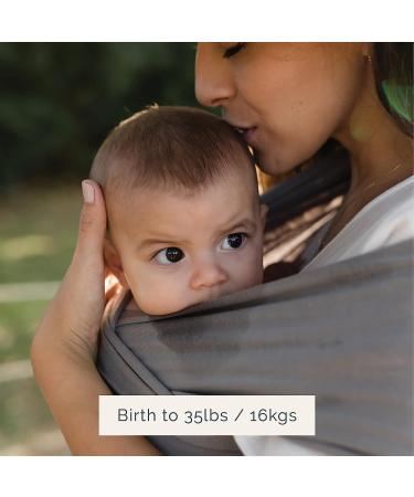 Boba Wrap Baby Carrier - Stretchy Sling for Newborns up to 35 lbs (Grey) - Buy Online on SooperMarket.com