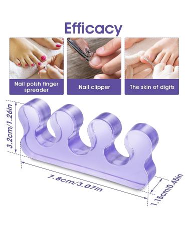 Sibba 2 Pairs Gel Toe Separators for Overlapping Toes, Bunions, Hammer Toe - Foot Pain Relief | Style A - Buy Online on SooperMarket.com
