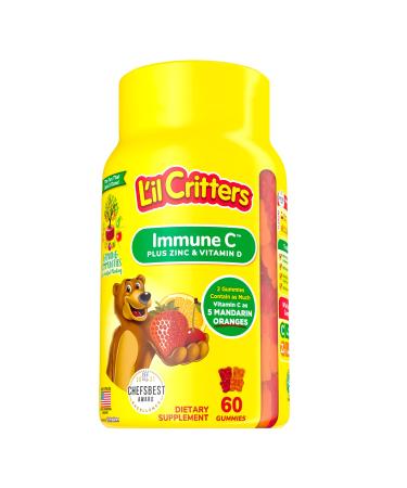L'il Critters Immune C Plus Zinc & Vitamin D 60 Gummies