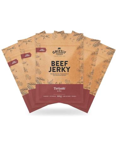 Buy German Teriyaki Beef Jerky - 5 Pack (500g) - Premium Dried Beef Snacks - Buy Online on SooperMarket.com