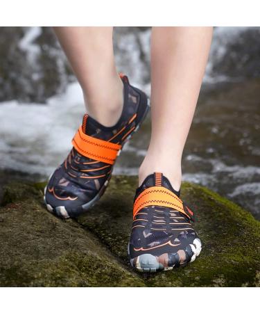 CIOR Kids Water Shoes | Aqua Athletic Sneakers for Boys & Girls | Lightweight Sport Shoes (Toddler/Little/Big Kid) - Size 10.5 Little Kid | Brown - Buy Online on SooperMarket.com