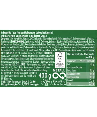 Buy Threesters Meatball with Vegetables & Potatoes 400g | Little Hot Kitchen | Quick Preparation | International Shipping - Buy Online on SooperMarket.com